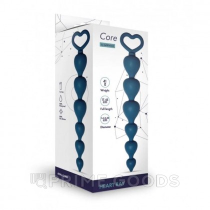 Анальная цепочка Love Beam, диаметр до 3,2 см, длина 19, кобальт, One Size от sex shop primegoods фото 4
