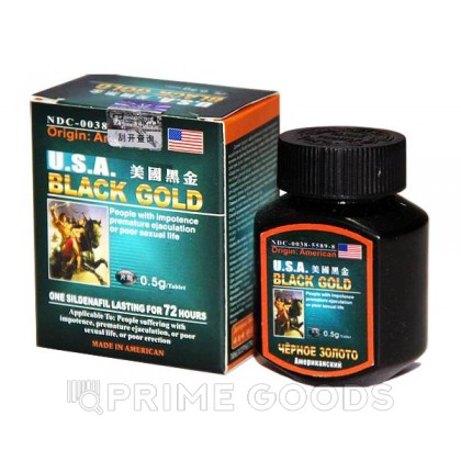 Мужской возбудитель Black gold 10 табл. от sex shop primegoods