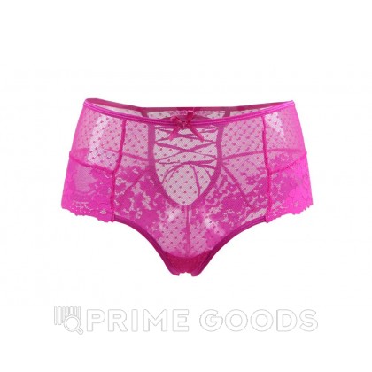 Трусики на высокой посадке Lace Strappy розовые (размер M-L) от sex shop primegoods фото 7