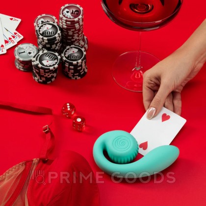 Двойной стимулятор точки G SVibe Snail GIZI цвет тиффани от sex shop primegoods фото 7