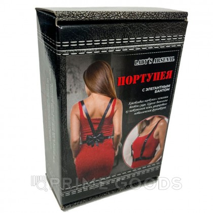 Портупея с элегантным бантом BDSM Арсенал от sex shop primegoods фото 5