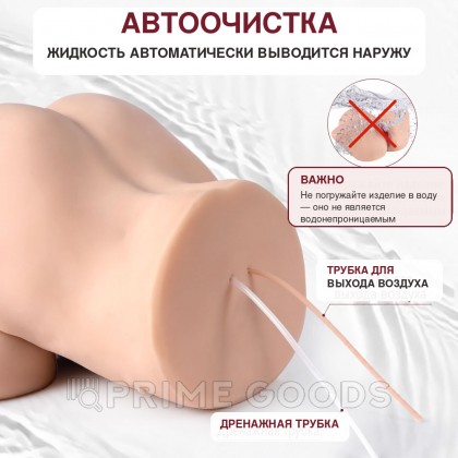 Реалистичный двойной мастурбатор с вибрацией и функцией всасывания Ingrid от sex shop primegoods фото 6