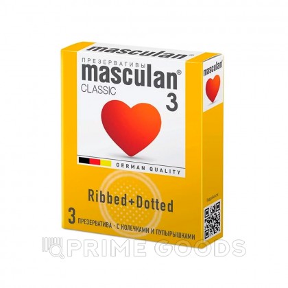 Презерватив Masculan Ribbed + Dotted № 3 (с колечками и пупырышками) от sex shop primegoods