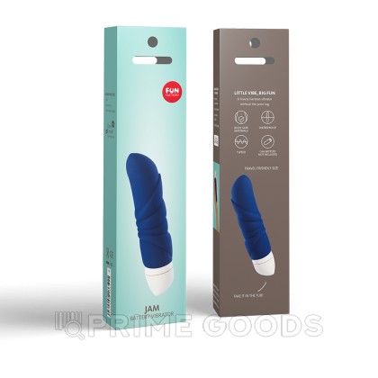 Мини вибратор JAM от Fun Factory (темно-синий) от sex shop primegoods фото 3