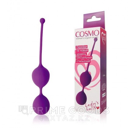 Вагинальные шарики Cosmo, фиолетовые, 3 см от sex shop primegoods фото 2