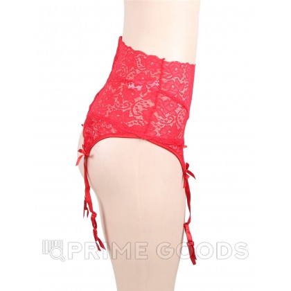 Пояс для чулок на высокой посадке Red Sexy Lace (M-L) от sex shop primegoods фото 2