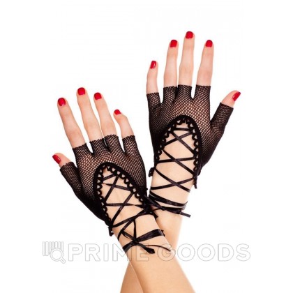Перчатки в сетку на шнуровке от sex shop primegoods фото 2