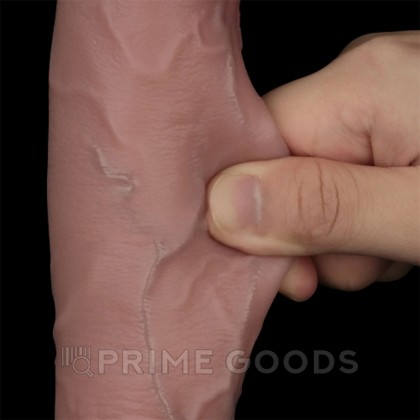 Реалистичный фаллоимитатор Lovetoy Sliding Skin Pro II (20,7*4,5) с двойной плотностью от sex shop primegoods фото 2