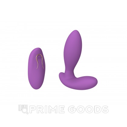 Вибростимулятор клитора и точки G с пультом ДУ (фиолетовый) от sex shop primegoods фото 4