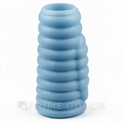 Насадка на пенис с вибрацией Wave Knights Ring (10*3,7) голубая от sex shop primegoods