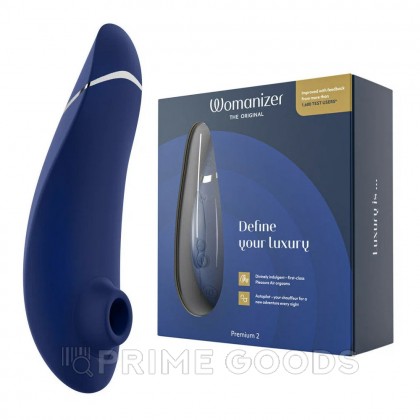 Бесконтактный клиторальный стимулятор Womanizer Premium 2 Blueberry от sex shop primegoods