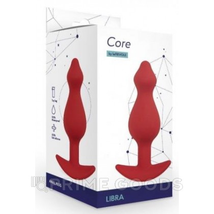 Анальная пробка Libra, цвет бордовый (CORE) (S) от sex shop primegoods фото 2
