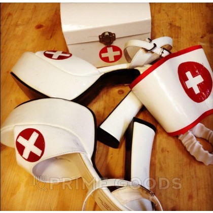 Туфли секси-медсестры, 40 размер, белые от sex shop primegoods фото 3