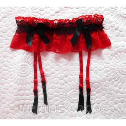 Пояс для чулок Huasheng 0811 (44-48, красный) от sex shop primegoods