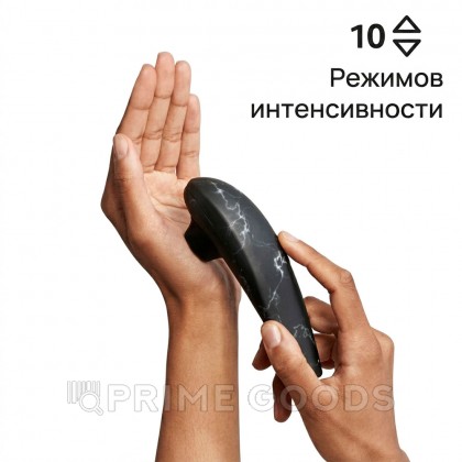 Бесконтактный клиторальный стимулятор Womanizer Marilyn Monroe Black Marble от sex shop primegoods фото 5
