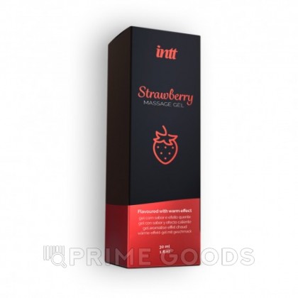 Гель съедобный для интимного массажа Intt Strawberry Massage Gel 30 мл, клубника от sex shop primegoods фото 4