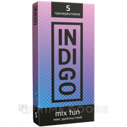 Презервативы INDIGO MixFun № 5 ребристые (5 шт.) от sex shop primegoods