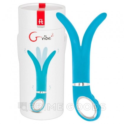 Анатомический вибромассажер Fun Toys Gvibe 2 - голубой от sex shop primegoods