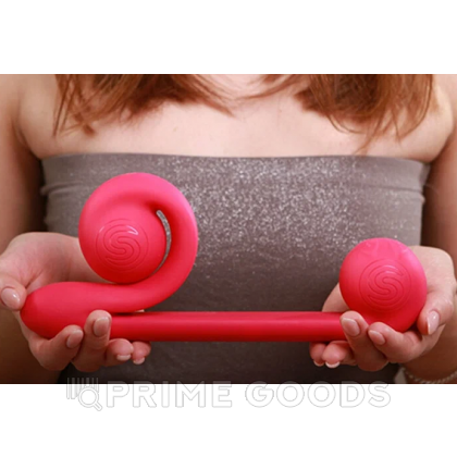 Вибромассажер для двойной стимуляции Snail Vibe розовый от sex shop primegoods фото 3