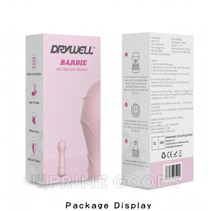 Минивибратор DryWell Barbie, розовый от sex shop primegoods фото 2