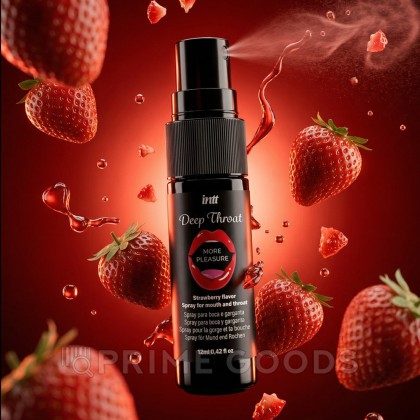 Спрей для минета Deep throat INTT со вкусом клубники 12 мл от sex shop primegoods фото 4