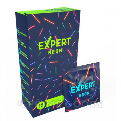 Презервативы EXPERT Neon, светящиеся, 15 шт от sex shop primegoods фото 3