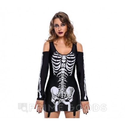 Платье на хеллоуин «Скелет» размер L от sex shop primegoods фото 2