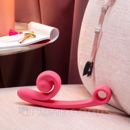 Вибратор для двойной стимуляции SVibe Snail CURVE розовый от sex shop primegoods фото 6