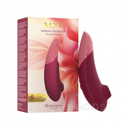Бесконтактный клиторальный стимулятор Womanizer Next бордовый от sex shop primegoods