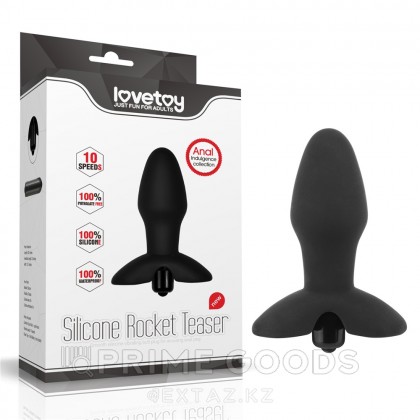 Силиконовый анальный плаг с вибрацией - Rocket Teaser  от sex shop primegoods фото 6