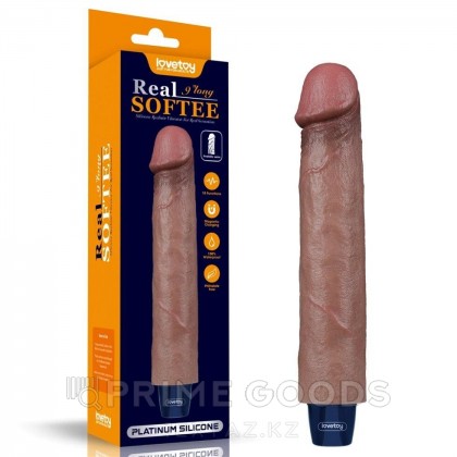 Реалистичный вибратор REAL SOFTEE (22,8*4 см.) от sex shop primegoods фото 2