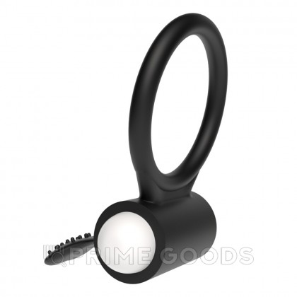 Черное виброкольцо для пениса от sex shop primegoods фото 5