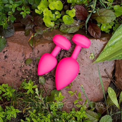 Маленькая дизайнерская анальная пробка с вибрацией Fun Toys Gplug - розовая от sex shop primegoods фото 5