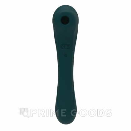 Вибратор с клиторальной стимуляцией Quiver от Alive, тёмно-зелёный от sex shop primegoods фото 5