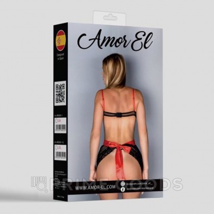 Эротическое платье Maura S/M черно-красное от sex shop primegoods фото 4