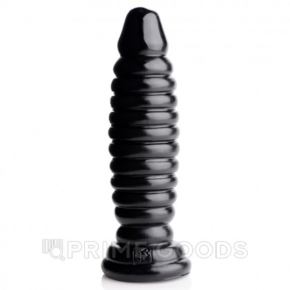 Ребристый анальный стимулятор Master Series Obsession 11 Anal Plug, черный, 17.8х5 см от sex shop primegoods