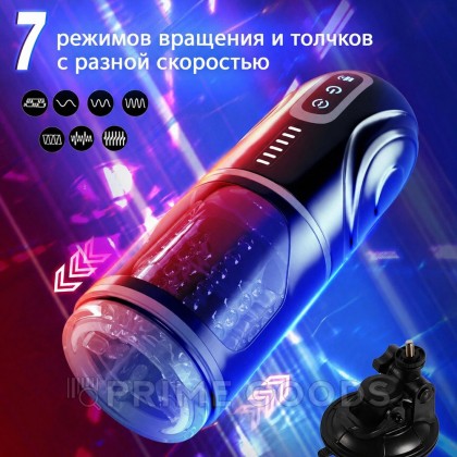 Автоматический мастурбатор с фрикцией и функцией вращения на подставке от sex shop primegoods фото 4