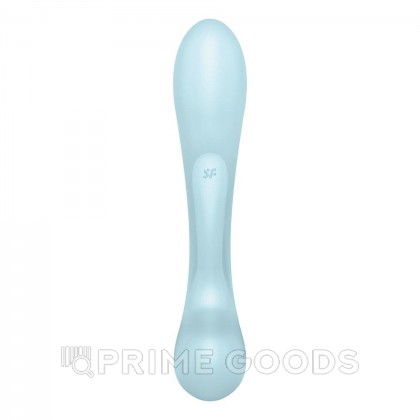 Вибратор-кролик Satisfyer Triple Oh светло-голубой от sex shop primegoods фото 4