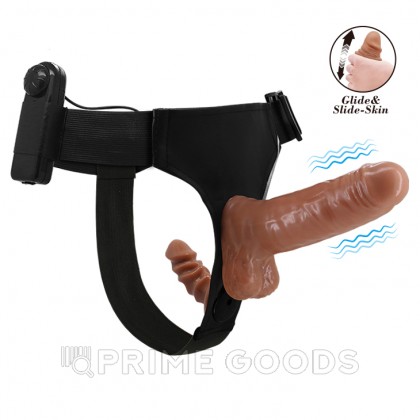 Двойной страпон с вибрацией и пультом управления Passionate harness от sex shop primegoods фото 11