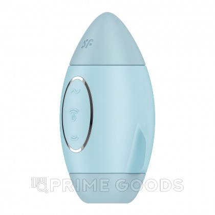 Стимулятор клитора с воздушной стимуляцией и вибрацией Satisfyer Mission Control (голубой) от sex shop primegoods фото 6