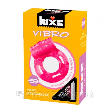 Виброкольцо LUXE VIBRO Ужас альпиниста (+ презерватив) от sex shop primegoods фото 5