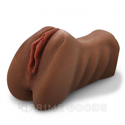 Мастурбатор реалистичный Hot vagina (коричневый) от sex shop primegoods