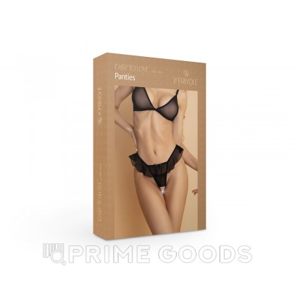 Утонченные черные трусики с доступом и нежной юбочкой (Easy to love) (L/XL (46-48)) от sex shop primegoods