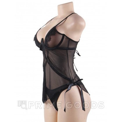Бэби долл Elegant Black (3XL) от sex shop primegoods фото 5