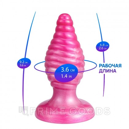 Анальная пробка Fantasy Cherry от Silexd, розовая от sex shop primegoods фото 4