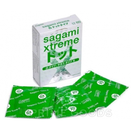 Презервативы SAGAMI Xtreme Type-E 3 шт. (точечные) от sex shop primegoods фото 3