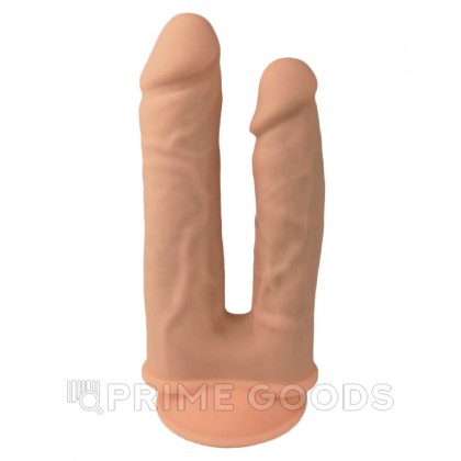 Двойной реалистичный вибратор Model 1 с пультом ДУ (17,5; 19,5 см.) телесный от sex shop primegoods