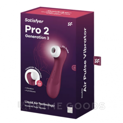 Клиторальный стимулятор Satisfyer Pro 2 Generation 3 с функцией Liquid Air от sex shop primegoods фото 10