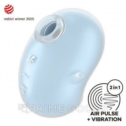 Стимулятор клитора Satisfyer Cutie Ghost голубой от sex shop primegoods фото 2