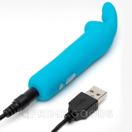 Вибропуля Happy Rabbit синяя от sex shop primegoods фото 3